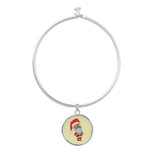 Chibi Santa Bangle Bracelet (Front)