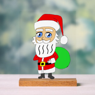 Chibi Santa Claus Acrylic Sign