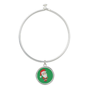 chibi santa claus     bangle bracelet
