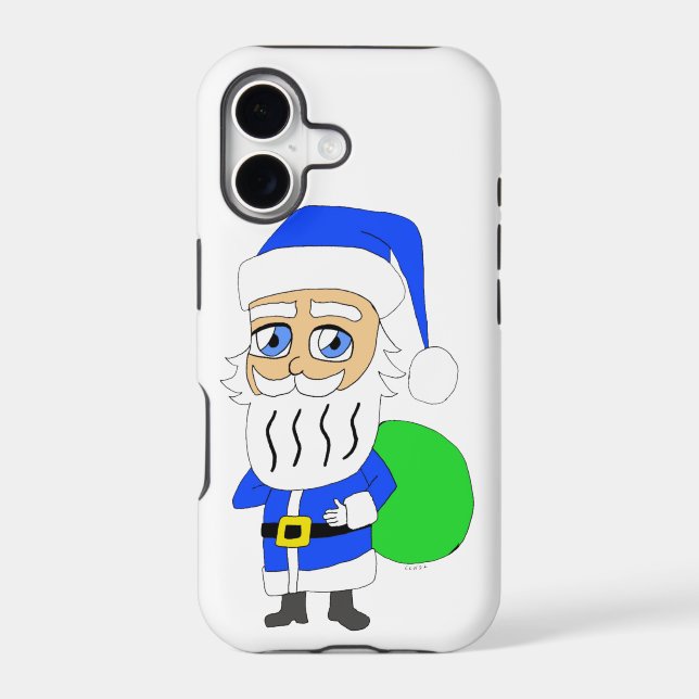 chibi Santa Claus    Iphone Case (Back)