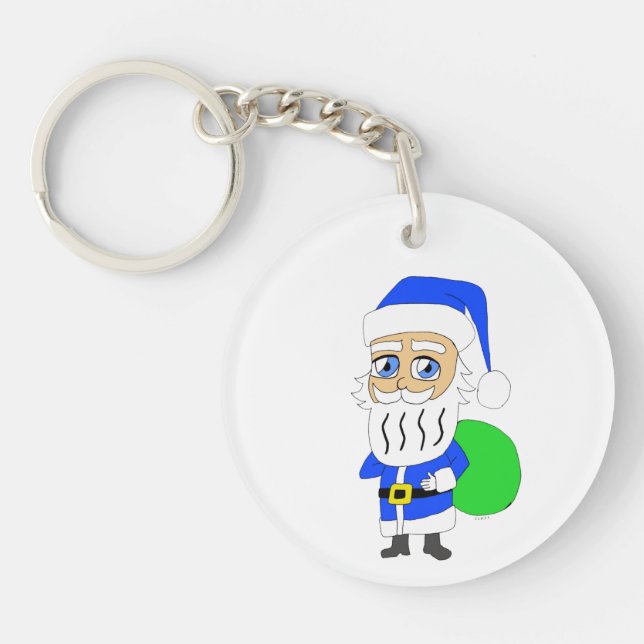 chibi Santa Claus      Keychain (Front)