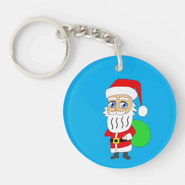 Chibi Santa Claus     Keychain (Front)