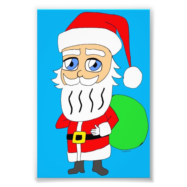 Chibi Santa Claus     Photo Print (Front)