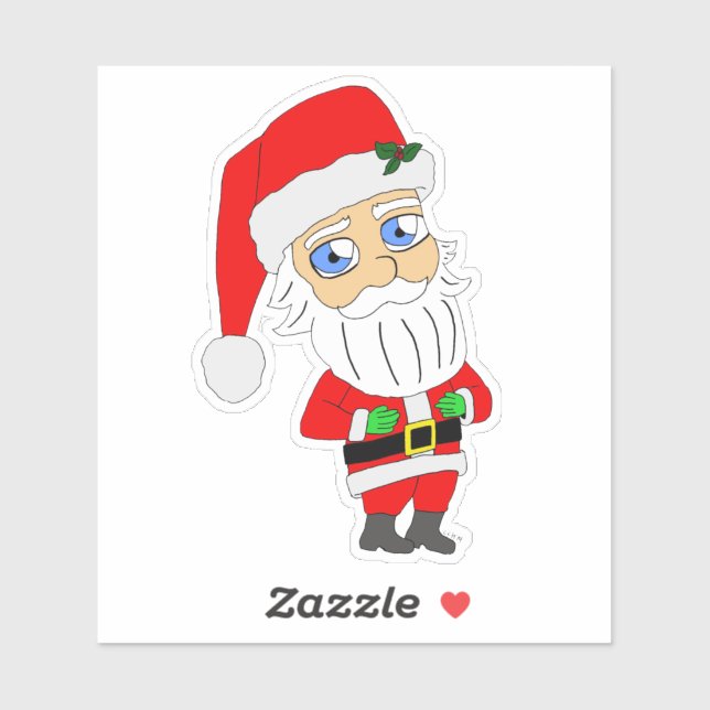 chibi santa claus   sticker (Sheet)