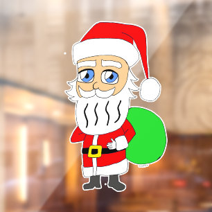 Chibi Santa Claus Window Cling