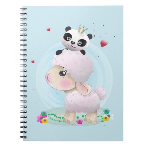 Chibi Sheep  Baby Sheep  Kids Love Lamb Notebook