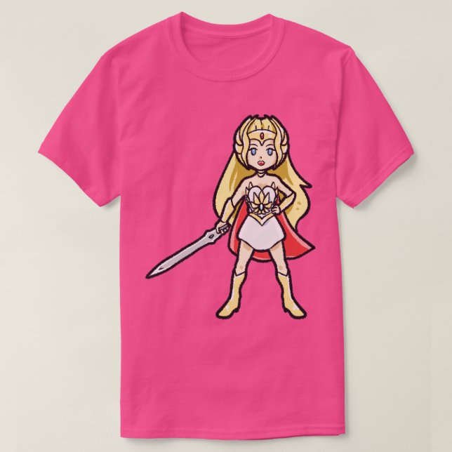 Chibi SheRa from Kawaii Eternia T-Shirt (Design Front)