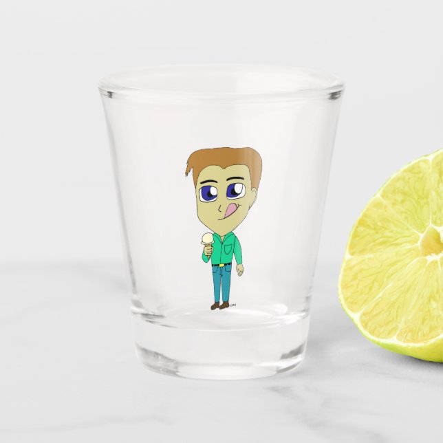 chibi   shot glass (Front)
