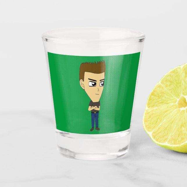 chibi     shot glass (Front)