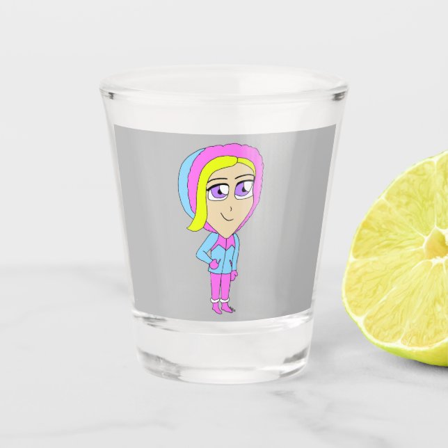 chibi   shot glass (Front)