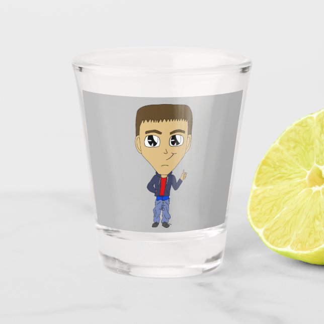chibi    shot glass (Front)