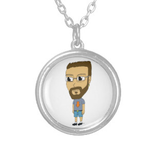 chibi      silver plated necklace