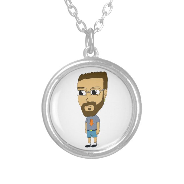 chibi      silver plated necklace (Front)