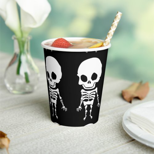 Chibi Skeleton Paper Cups