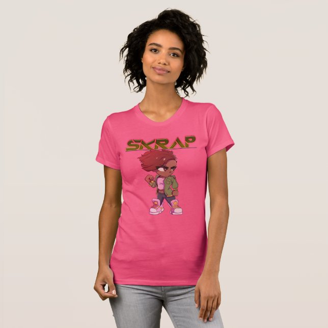 Chibi Skrap pink ladies tee (Front Full)