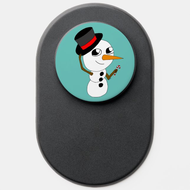 chibi smowman button PopSocket (Popsocket)