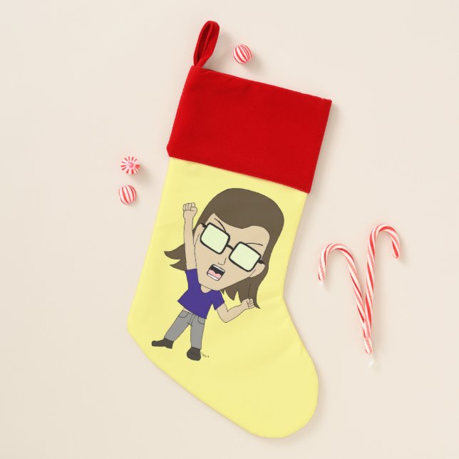 Chibi Sonic_Zeph   Christmas Stocking (Front)