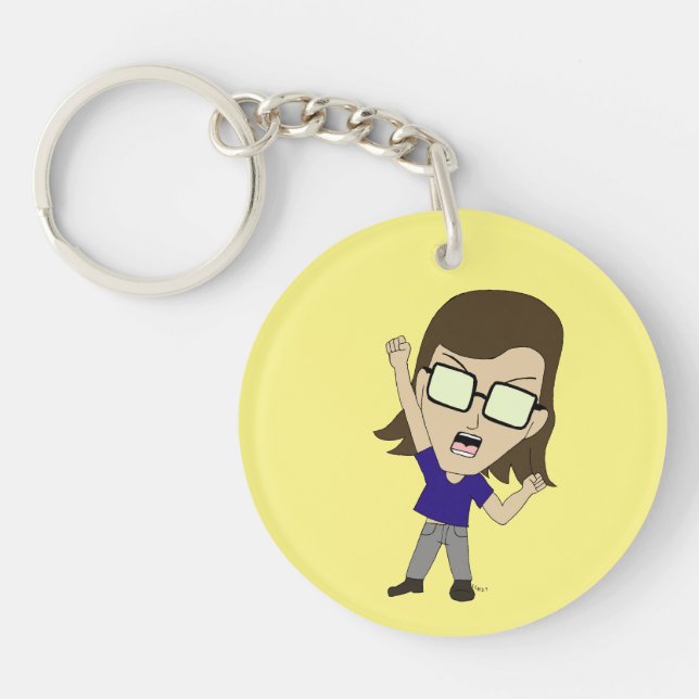 Chibi Sonic_Zeph   Keychain (Front)