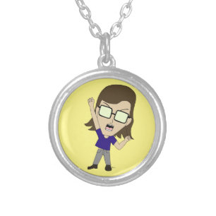 Chibi Sonic_Zeph Silver Plated Necklace