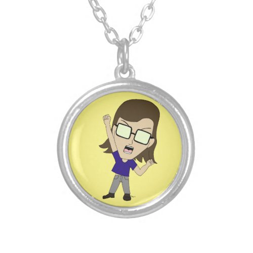 Chibi Sonic_Zeph   Silver Plated Necklace