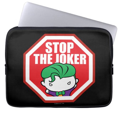 Chibi Stop The Joker Sign Laptop Sleeve