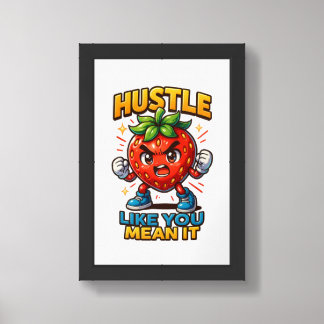 Chibi Strawberry Hustle PNG for Crafts Framed Art