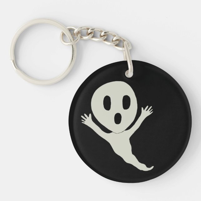 Chibi style ghost keychain (Front)