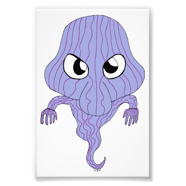 Chibi style ghost photo print (Front)