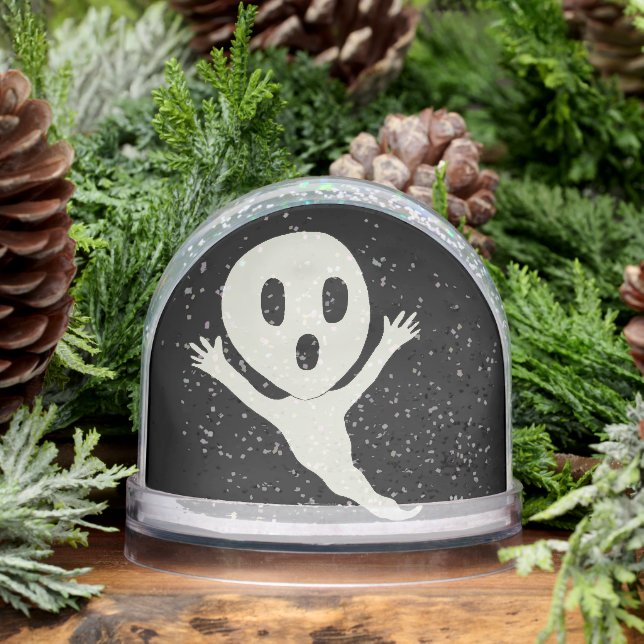 Chibi style ghost  snow globe (Winter)