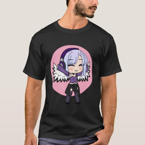 Chibi Style Kawaii Anime With Wings T_Shirt