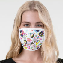 Chibi Super Heroine Pattern Face Mask