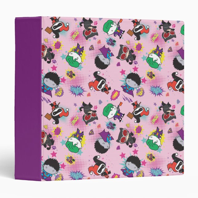 Chibi Super Villain Action Pattern Binder (Front/Spine)