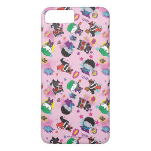 Chibi Super Villain Action Pattern iPhone 8 Plus/7 Plus Case