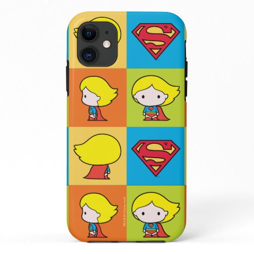 Chibi Supergirl Character Turnaround iPhone 11 Case