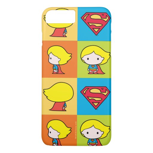 Chibi Supergirl Character Turnaround iPhone 8 Plus/7 Plus Case
