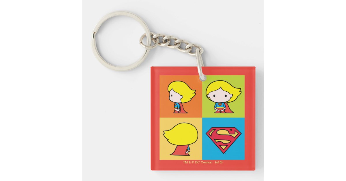  Wonder Woman Cute Chibi Character Heart Lanyard