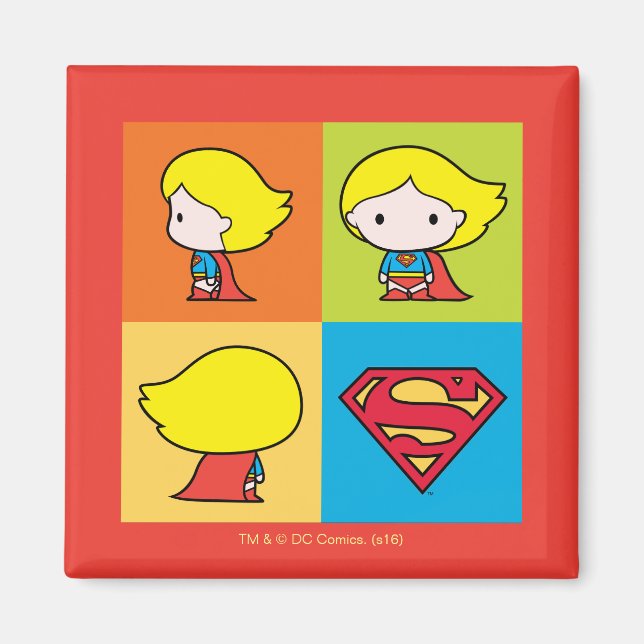 Chibi Supergirl Character Turnaround Magnet (Front)