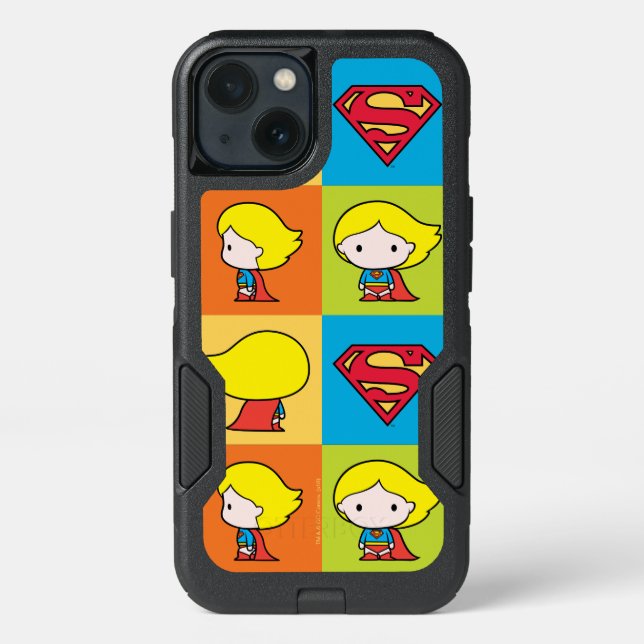 Chibi Supergirl Character Turnaround Otterbox iPhone Case (Back)
