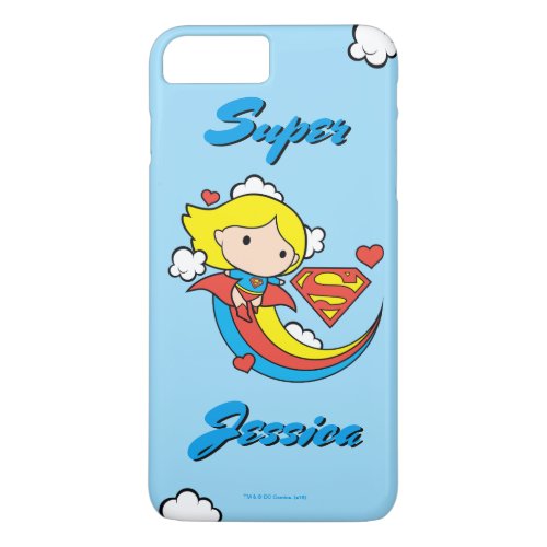 Chibi Supergirl Flying Rainbow iPhone 8 Plus7 Plus Case