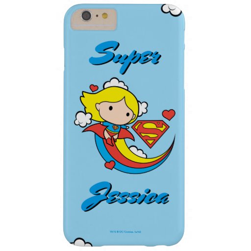 Chibi Supergirl Flying Rainbow Barely There iPhone 6 Plus Case