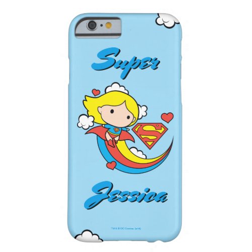 Chibi Supergirl Flying Rainbow Barely There iPhone 6 Case