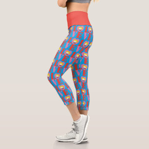 Chibi Supergirl LOVE Capri Leggings