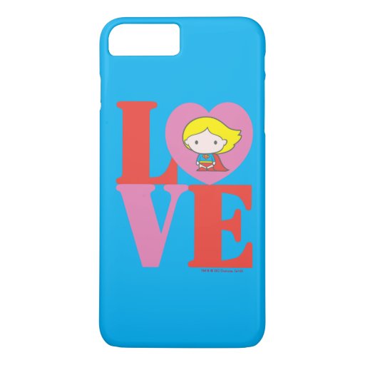 Chibi Supergirl LOVE iPhone 8 Plus/7 Plus Case