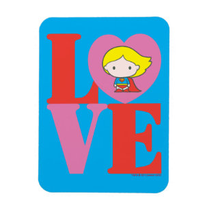 Chibi Supergirl LOVE Magnet