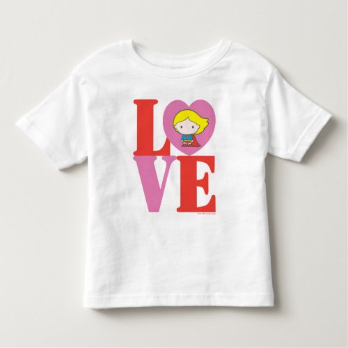 Chibi Supergirl LOVE Toddler T_shirt