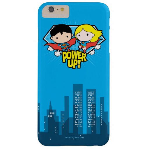 Chibi Superman & Chibi Supergirl Power Up! Barely There iPhone 6 Plus Case