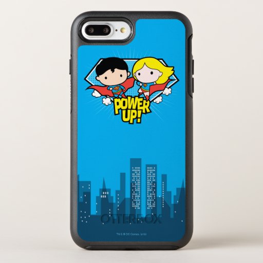 Chibi Superman & Chibi Supergirl Power Up! OtterBox Symmetry iPhone 8 Plus/7 Plus Case
