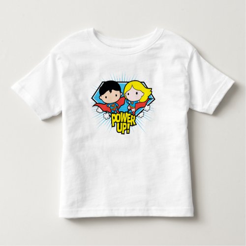 Chibi Superman  Chibi Supergirl Power Up Toddler T_shirt