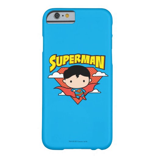 Chibi Superman Polka Dot Shield and Name Barely There iPhone 6 Case