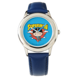 Chibi Superman Polka Dot Shield and Name Watch